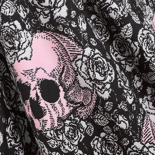 Vista 4 de Vestido de Halloween para mujer 2022, vintage, de manga larga, con lunares, de los años 1950, vestido de fiesta de ama de casa