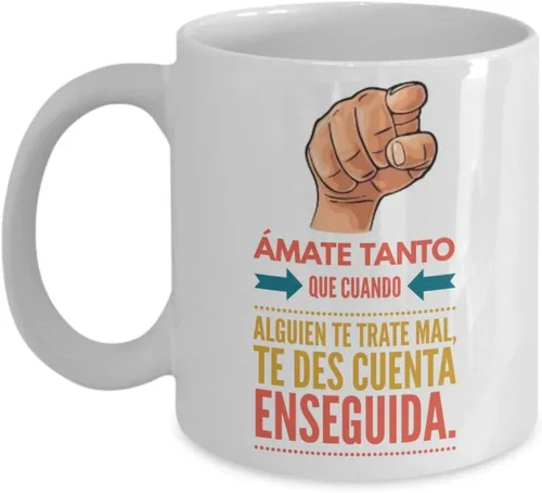 Vista 5 de Regalo para hermana Taza de Cafe para navidad Perfecto regalo para graduados, profesionales y estudiantes de enfermeria Vaso con afirmaciones