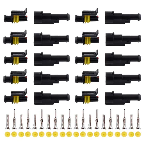 Vista 9 de MUYI - Conector de terminal de serie de cable impermeable de 1.5mm (Conector de 1-4 pines (384 piezas))