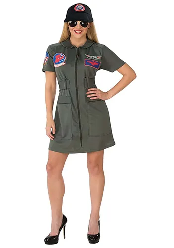 Vista 2 de Vestido de Disfraz Top Gun para Mujer Multicolor