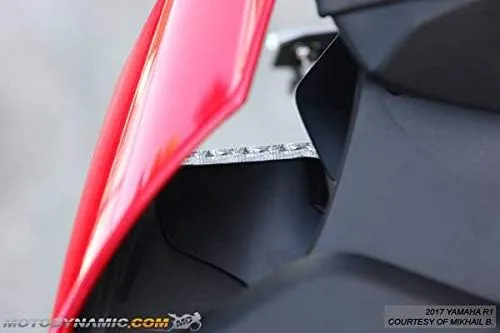 Vista 4 de Railside Performance Compatible con R1 YZF-R1 2015-2025 R1M R1S 2015-2018 In Vent LED Señales de giro traseras