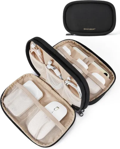 Vista 8 de BAGSMART Bolsa Organizadora de Cables para Viaje, S, Hinchado