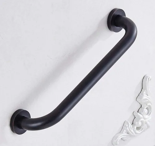 Vista 2 de ELLO&ALLO Barra de agarre de ducha de baño de bronce aceitado, pasamanos de baño para cuidado del hogar (12 pulgadas)