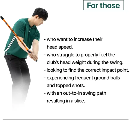 Vista 3 de Entrenador de swing de golf Max Speed Heoseok Pro Training Aid Equipment Indoor Practice Accessories Men Women