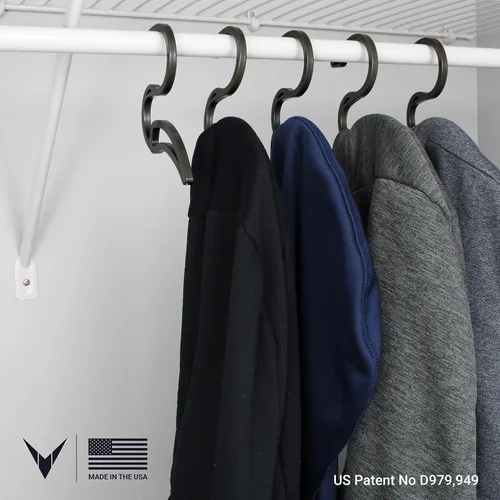Vista 2 de Perchas con capucha Perchas hechas para sudaderas Perchas de plástico para ropa Percha con capucha Organización de clóset Artículos