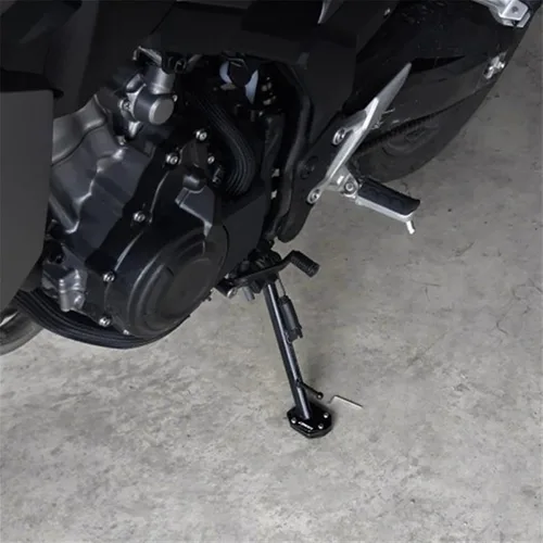 Vista 3 de Soporte de extensión lateral para motocicleta, placa de soporte ampliada para Yamaha Mt 09 MT-09 MT09 SP 2021 (color : titanio)
