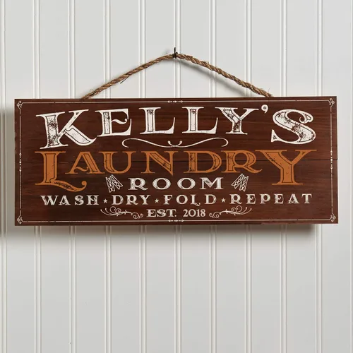 Vista 12 de Artblox Decoración personalizada para cuarto de servicio, letrero de nombre de madera 100% real, letreros de apellido para el hogar, letrero