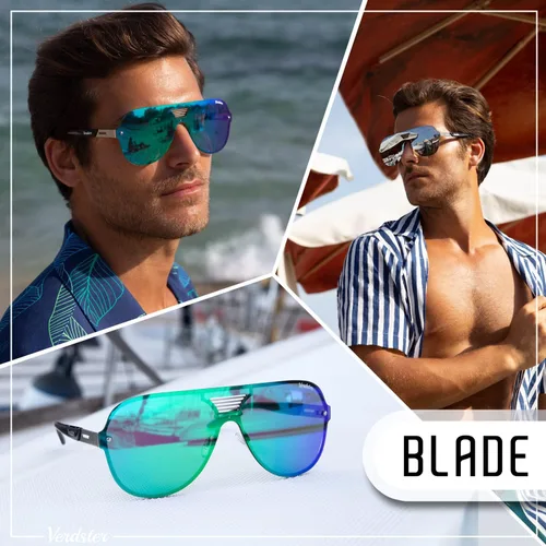 Vista 7 de Blade Mirrored XL Gafas de sol de gran tamaño para hombres - Bold Looks para hombres de moda