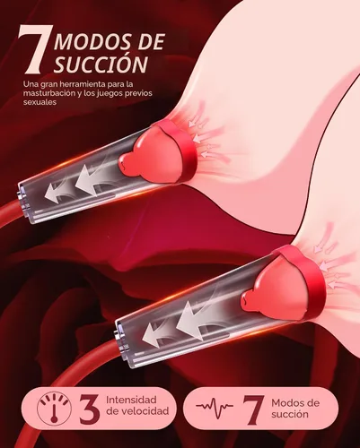 Vista 3 de Bomba de Coño Juguetes Sexuales para Adultos - Kit de Juguetes BDSM Succionadores de Pezones Bomba Sexual Vaginal de Vacío Eléctrica con 3 Niveles