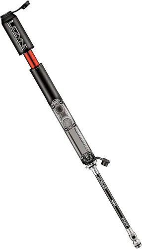 Vista 4 de LEZYNE Bomba de marco de transmisión de presión digital Bomba de bicicleta de alta presión de aluminio mecanizado CNC de 120 PSI con medidor