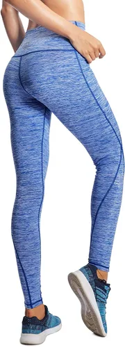 Vista 7 de Neleus calzas de yoga para mujer con bolsillo y cintura alta, para correr, con control de barriga