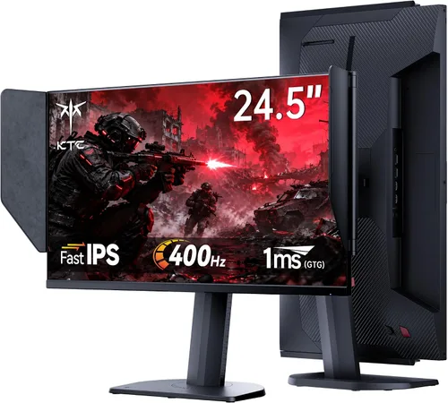 Vista 19 de KTC Monitor de computadora para juegos de 24 pulgadas 144Hz, panel FHD IPS