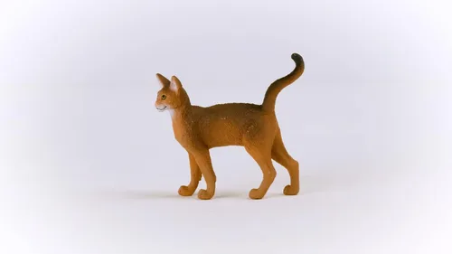 Vista 4 de Schleich Farm World - Juguete de gato abisinio - Figura de gato realista - Figura de gatito para niños y niños pequeños a partir de 3 años