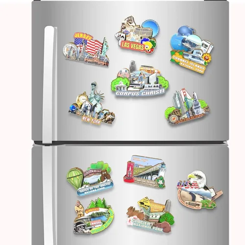 Vista 4 de Imán de madera para nevera, diseño de Corpus Christi de Estados Unidos, monumentos en 3D, recuerdos coleccionables, decoración hecha a mano