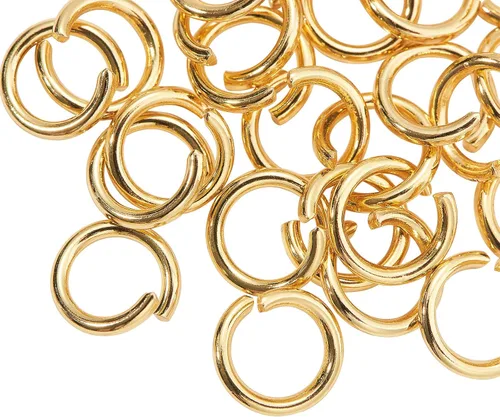 Vista 8 de DanLingJewelry 1000 anillos de salto abiertos de acero inoxidable 304 calibre 17 de 0.394 in para hacer joyas, conectores de joyería, encontrar