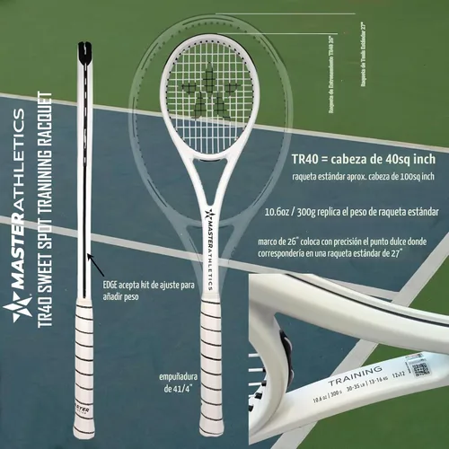 Vista 2 de Master Athletics TR40 Tennis Training Racket