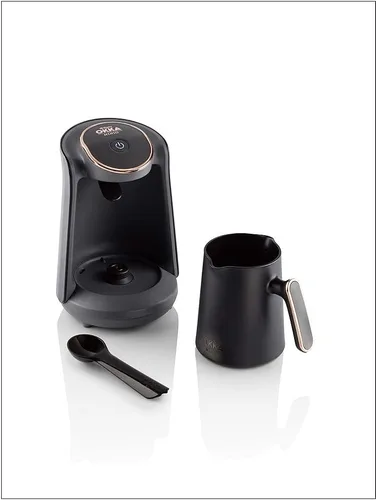 Vista 6 de Arzum Okka Minio - Máquina de café turco/griego automática, 120V UL EE. UU., 4 tazas, Negro/Oro