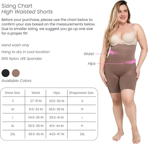 Vista 5 de CoCoon Shapewear High Waisted Short - Tummy Control