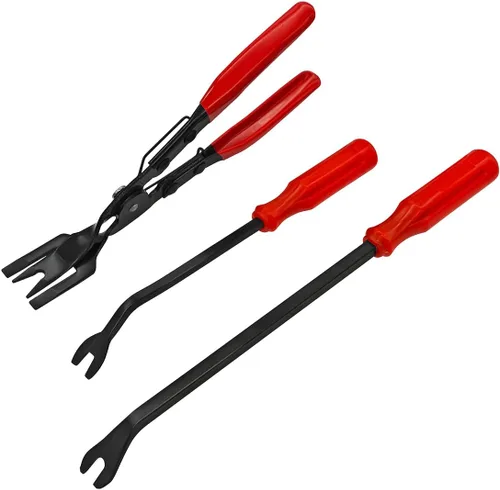 Vista 7 de AUCELI Juego de 3 alicates de clip, kit de herramientas de extracción de moldura automática, herramienta de palanca para quitar sujetadores de panel