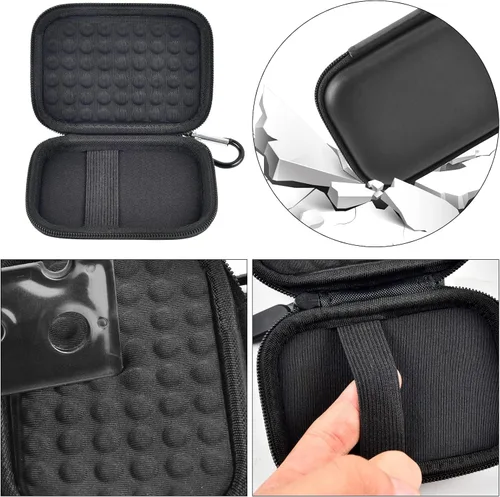 Vista 4 de GWCASE Funda compatible con KardiaMobile Card Wallet dispositivo de electrocardiograma personal, organizador de viaje para monitor