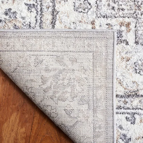 Vista 7 de SAFAVIEH Opal Collection - Alfombra de pasillo de 2 pies 3 pulgadas x 9 pies, color gris y marfil, diseño oriental shabby chic, ideal para zonas