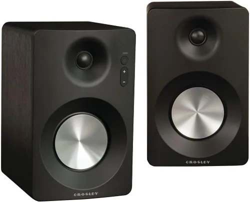 Vista 27 de Crosley KT100BT-CP - Sistema estéreo de tocadiscos Bluetooth con altavoces, champán