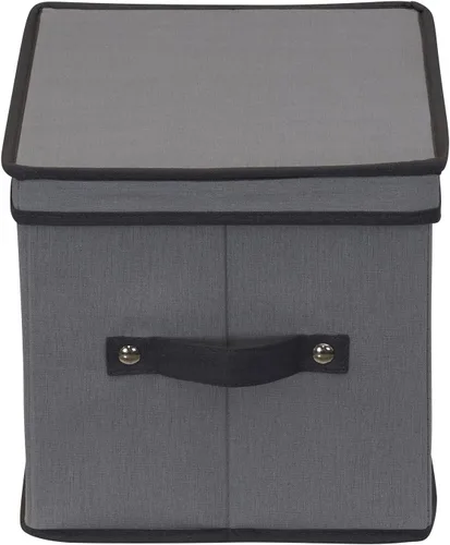 Vista 6 de Household Essentials Caja de almacenamiento para copas de champán, 12 compartimentos resistentes, panel frontal con ventana, 2 asas remachadas, caja