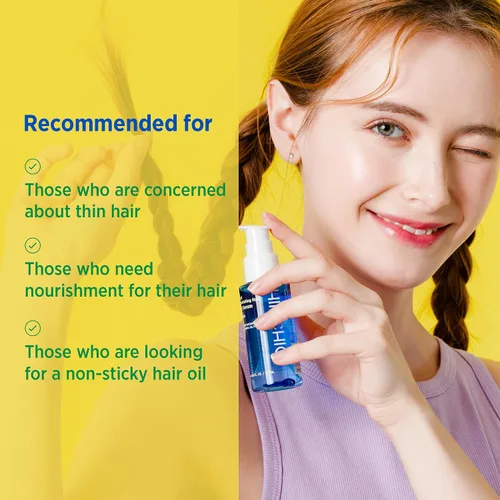 Vista 4 de That Nourishing Hair Oil Serum, no tóxico, vitamina B7, biotina, extracto de proteína de leche, aminoácidos de seda, amplia nutrición, cabello más