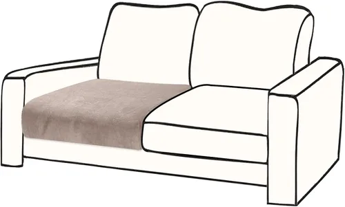 Vista 22 de BT.WA Funda de Cojín de Sofá de Terciopelo 1 Pieza Funda de Cojín de Asiento Elástica Funda de Sillón Fundas Separadas de Sofá Seccional Protector