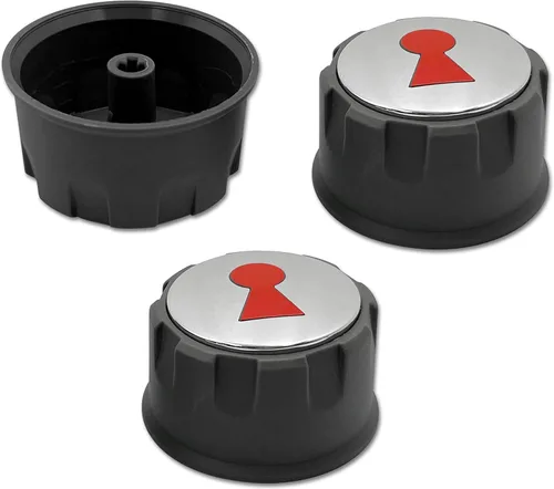 Vista 5 de ShineUs Pomos de control 69893 compatibles con Weber Spirit serie 200 y 300 (con controles delanteros arriba) años 2013 y posteriores (juego de 3)