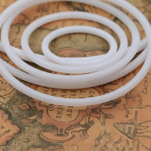 Vista 7 de Ciieeo Accesorios de bordado, 30 aros redondos de atrapasueños, anillos de plástico para atrapasueños, aros circulares blancos para atrapasueños