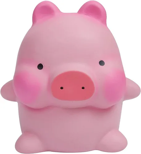 Vista 6 de Anboor Esponjosos tamaño jumbo de cerdo de Kawaii, de crecimiento lento, perfumado, de animal grande, alivio del estrés, Juguetes para niños