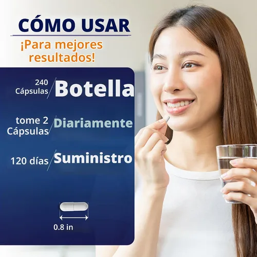 Vista 4 de Vitamatic Suplemento de sulfato de glucosamina, 1500 mg, 120 porciones, 240 cápsulas