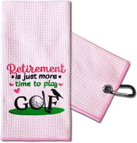 Vista 12 de TOUNER I Know I Play Like A Girl Try to Keep Up, toallas de golf bordadas divertidas para mujer, bolsa de golf, toalla de regalo para damas