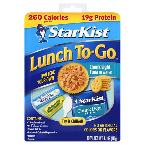 Vista 3 de StarKist Paquete de ensalada de atún (12 unidades) - Almuerzo para llevar y listo para comer estilo delicatessen original