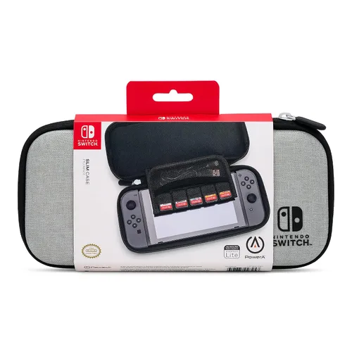 Vista 9 de PowerA Slim Case for Nintendo Switch - OLED Model, Nintendo Switch or Nintendo Switch Lite - Grey, Protective Case, Gaming Case, Console Case