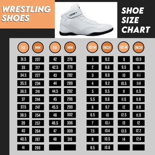 Vista 2 de CORE Zapatos de lucha Zapatos de lucha de alta tracción para hombres, mujeres, jóvenes y niños Zapatos duraderos para lucha libre, boxeo