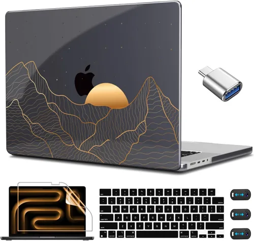 Vista 21 de CISSOOK Funda para MacBook Pro de 14 pulgadas 2025-2021 Release M5 A3434 M4 A3401 A3112 A3185 M3 A2918 A2992 M2 A2779 M1 A2442, carcasa rígida