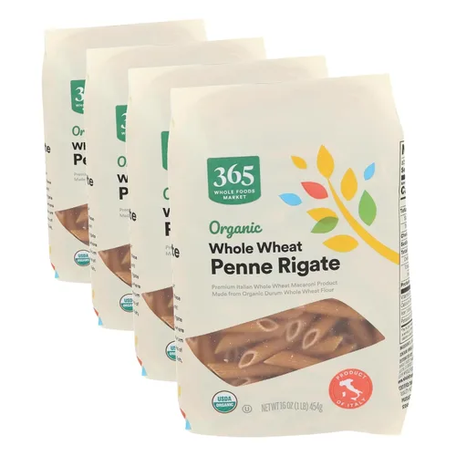 Vista 9 de 365 by Whole Foods Market, Penne Rigate de Trigo Integral Orgánico, 16 onzas (453 g)