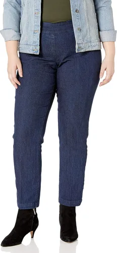 Vista 9 de SLIM-SATION - Pantalón de pierna relajada con banda ancha y control de abdomen para mujer Negro
