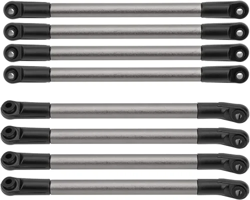Vista 7 de Fine Workmanship Durability RC Link Rod, Rust‑Proof Link Rod, Outdoor for 1/10 275mm Wheelbase RC Crawler