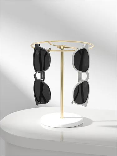 Vista 7 de Soporte para lentes de sol giratorio 360, estante de exhibición de gafas, organizador de almacenamiento de gafas de mesa