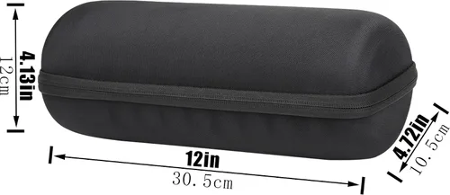 Vista 7 de co2CREA Funda de viaje rígida de repuesto para altavoz Bluetooth impermeable JBL Charge 4 / Charge 5 (funda negra)