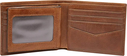 Vista 5 de Fossil Mens Ryan Leather RFID-Blocking Bifold Passcase Wallet with Removable Card Case