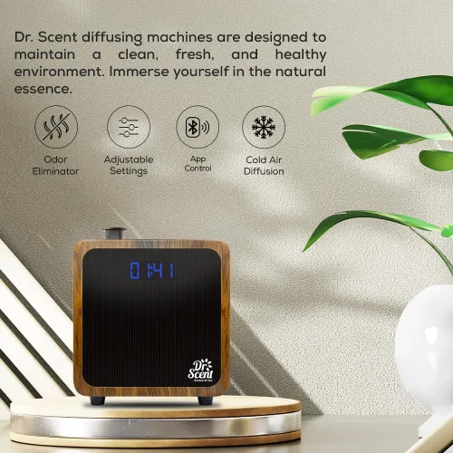 Vista 3 de Dr Scent Difusor de aceite esencial Fragancia Máquina Madera (Pequeña)