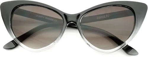 Vista 2 de zeroUV - Lentes de sol para mujer, diseño retro de grandes ojos de gato, 2.126 pulgadas.