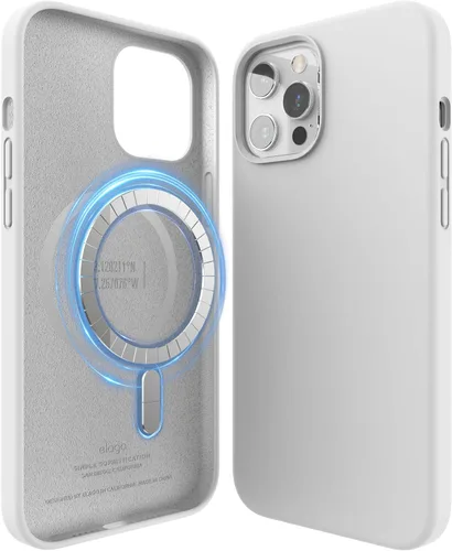 Vista 13 de elago Funda magnética de silicona compatible con MagSafe compatible con iPhone 12 y compatible con iPhone 12 Pro de 6.1 pulgadas, imanes integrados
