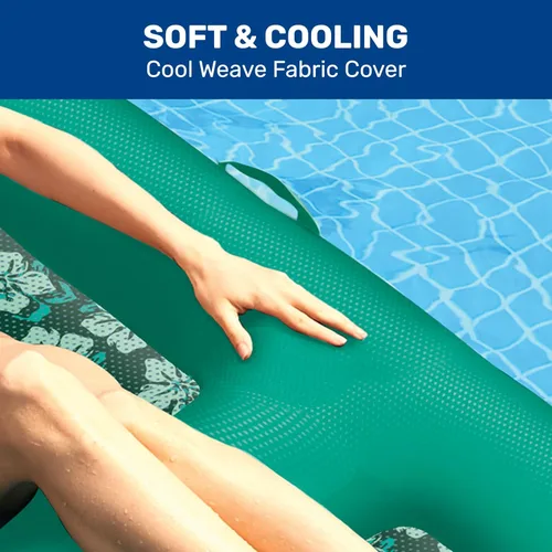 Vista 3 de Aqua Campania Ultimate 2-in-1 Pool Float Lounge – Extra Large – Inflatable Pool Floats for Adults with Adjustable Backrest & Cupholder Caddy