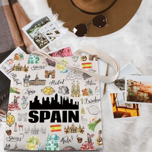 Vista 6 de Ensianth e España Travel Tote Europeo Vacaciones España amante Carrier