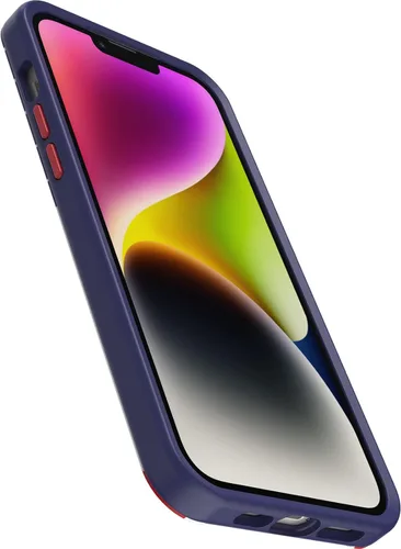 Vista 3 de OtterBox iPhone 14 Plus Serie Symmetry+ - Funda con bandera americana, ultra elegante, se ajusta a MagSafe, bordes elevados para proteger la cámara